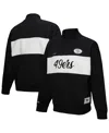 Mitchell & Ness Women's Black San Francisco 49ers Quarter-zip Jacket In Black