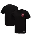 Mitchell & Ness Women's Black Tampa Bay Buccaneers 50th Anniversary Shield Oversized Boyfriend T-shirt In Black