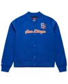 Mitchell & Ness Women's Blue San Diego Padres Cooperstown Collection Full-snap Satin Jacket In Blue