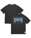 Mitchell & Ness Women's Charcoal Los Angeles Lakers Hardwood Classics Oversized Boyfriend T-shirt In Black