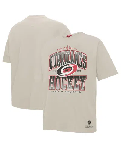 Mitchell & Ness Women's Cream Carolina Hurricanes Dump Chase Boyfriend T-shirt In White