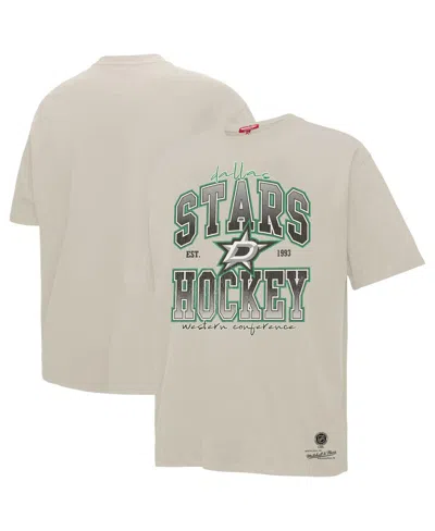 Mitchell & Ness Women's Cream Dallas Stars Dump Chase Boyfriend T-shirt In White