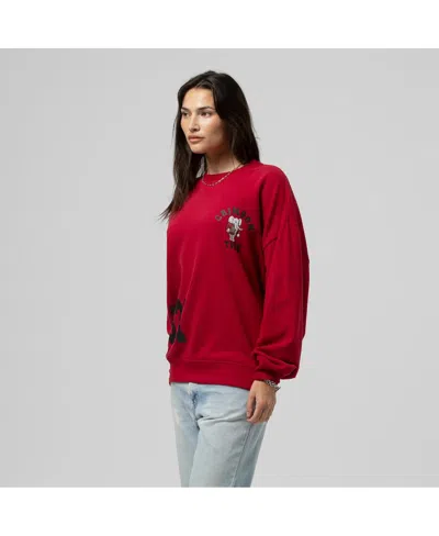 Mitchell & Ness Women's Crimson Alabama Crimson Tide Multi-hit Sweatshirt
