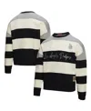 Mitchell & Ness Women's Gray/black Los Angeles Dodgers Cooperstown Collection Blocked Fleece Pullover Sweatshirt In Multi
