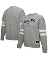 Mitchell & Ness Women's Heather Gray Boston Bruins Logo Lightweight Pullover Sweatshirt In Gray