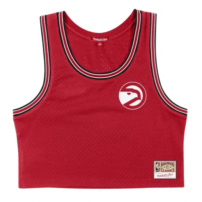 Mitchell & Ness Women's Nba Jersey Crop Tank In Atlanta Hawks In Red
