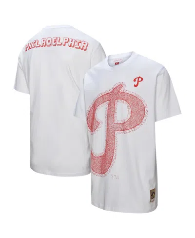 Mitchell & Ness Women's White Philadelphia Phillies Striker Premium Graphic T-shirt