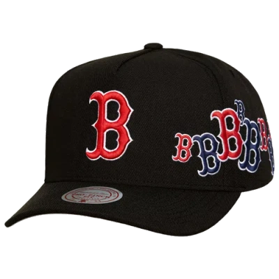 Mitchell & Ness Womens Boston Red Sox Red Sox Sideshow Pro Pinch Cap In Black