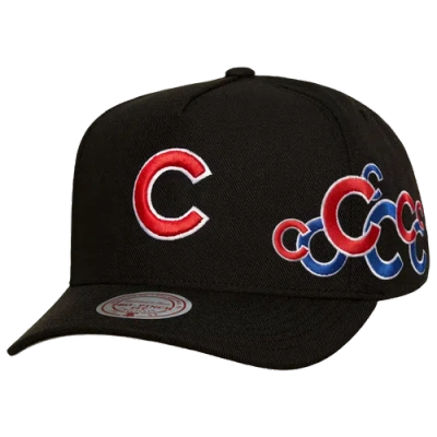 Mitchell & Ness Womens Chicago Cubs Cubs Sideshow Pro Pinch Cap In Black