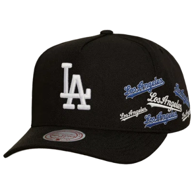 Mitchell & Ness Womens Los Angeles Dodgers Dodgers Sideshow Pro Pinch Cap In Black