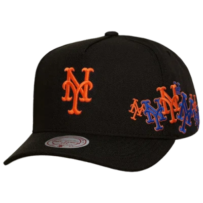 Mitchell & Ness Womens New York Mets Mets Sideshow Pro Pinch Cap In Black