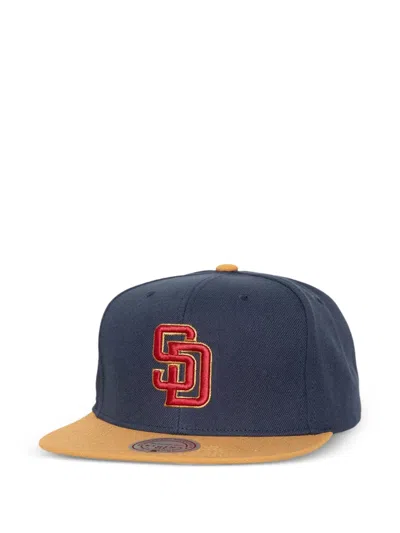 Mitchell & Ness Work It Snapback Embroidered Cap In Blue