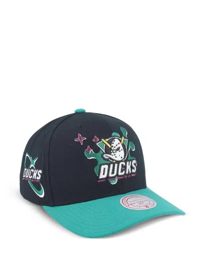 Mitchell & Ness X Anaheim Ducks Groove Drip Pro Baseball Cap In Black