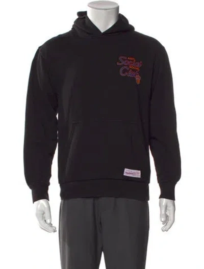 Pre-owned Mitchell & Ness X Anti Social Social Club Graphic Print Hoodie In Black