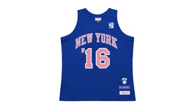 Pre-owned Mitchell & Ness X Blackpink Knicks Jersey In Blue