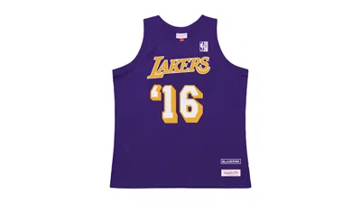 Pre-owned Mitchell & Ness X Blackpink Los Angeles Lakers Jersey In Purple