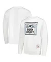 Mitchell & Ness X Bud Light Men's White Carolina Panthers The Crest Pullover Sweatshirt In White
