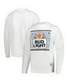 Mitchell & Ness X Bud Men's Light White Cleveland Browns The Crest Pullover Sweatshirt