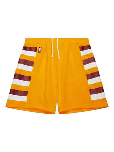 Mitchell & Ness X Cleveland Cavaliers 2004-05 Swingman Alternate Striped Shorts In Orange