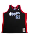 Mitchell & Ness X Clippers Logo-print Vest In Black