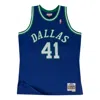 Mitchell & Ness X Dallas Mavericks Road 1998-99 Swingman Jersey 'dirk Nowitzki 41' In Blue