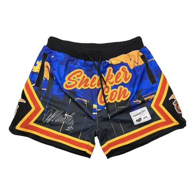 Mitchell & Ness X Jeff Hamilton Con Shorts 'blue Black' In Multi