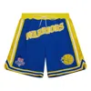 Mitchell & Ness X Just Don Hardwood Classics Shorts 'golden State Warriors 1993' In Blue