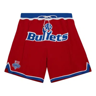 Mitchell & Ness X Just Don Hardwood Classics Shorts 'washington Bullets 1993' In Red