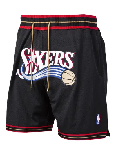 Mitchell & Ness X Just Don Nba Hardwood Classics 76ers Shorts In Black