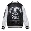 Mitchell & Ness X Mastermind World Lightweight Satin Jacket 'black White' In Multi