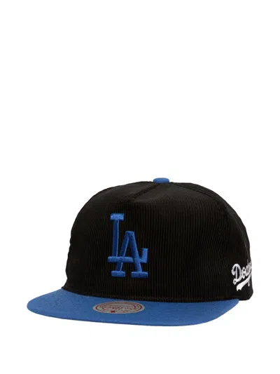 Mitchell & Ness X Mbl Los Angeles Dodgers Cord Snapback Cap In Black