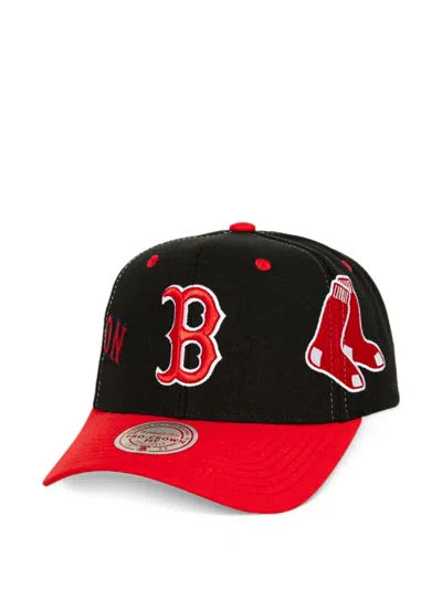 Mitchell & Ness X Mlb Boston Red Sox Overbite Pro Snapback Cap In Multi