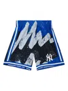 Mitchell & Ness X Mlb Ny Yankees Hyper Hoops Shorts In Blue