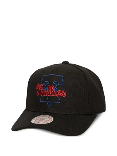 Mitchell & Ness X Mlb Philadelphia Phillies Snapback Cap In Black