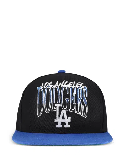 Mitchell & Ness X Mlb Rise Up Los Angeles Dodgers Snapback Cap In Black