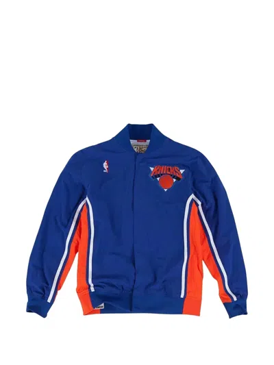 Mitchell & Ness X Nba 1992-93 New York Knicks Authentic Warm-up Jacket In Blue