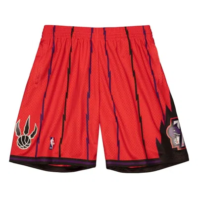 Mitchell & Ness X Nba 1998 Swingman Shorts 'toronto Raptors' In Red