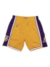 Mitchell & Ness X Nba 2009 Los Angeles Lakers Swingman Shorts In Yellow