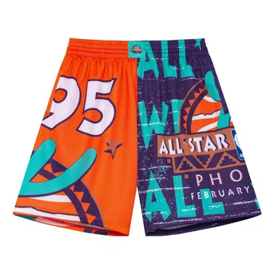 Mitchell & Ness X Nba All Star 1995 Jumbotron 3.0 Shorts 'orange Purple' In Multi