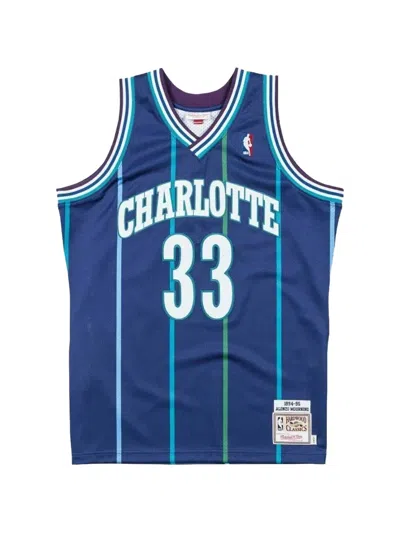 Mitchell & Ness X Nba Alonzo Mourning 1994 Charlotte Hornets Top In Blue