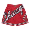 Mitchell & Ness X Nba Big Face 2.0 Shorts 'chicago Bulls' In Red