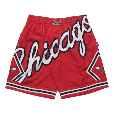 Mitchell & Ness X Nba Big Face 2.0 Shorts 'chicago Bulls' In Red