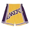Mitchell & Ness X Nba Big Face 2.0 Shorts 'los Angeles Lakers' In Yellow