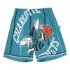 Mitchell & Ness X Nba Big Face Shorts 'charlotte Hornets' In Green