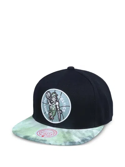 Mitchell & Ness X Nba Blitzed Boston Celtics Cap In Black
