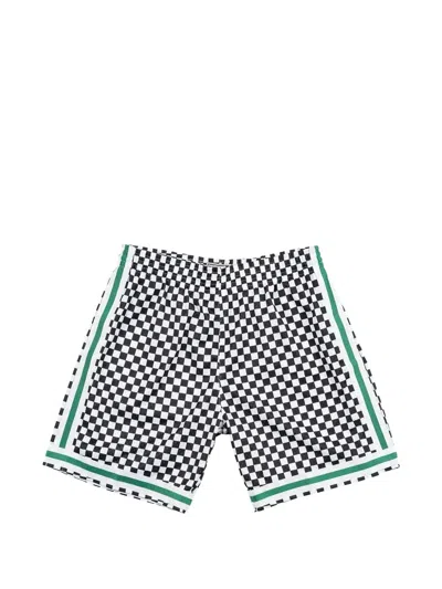 Mitchell & Ness X Nba Boston Celtics Checked Shorts In Multi