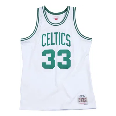 MITCHELL & NESS MITCHELL & NESS X NBA BOSTON CELTICS HOME SWINGMAN JERSEY 'LARRY BIRD 1985-86'