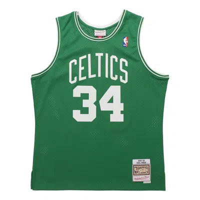 Mitchell & Ness X Nba Boston Celtics Road 2007-08 Swingman Jersey 'paul Pierce 34' In Green