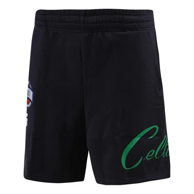 Mitchell & Ness X Nba Boston Celtics Team Origins Fleece Short 'black'