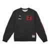 Mitchell & Ness X Nba Chicago Bulls 1991 Finals Pullover Sweatshirt 'grey' In Black